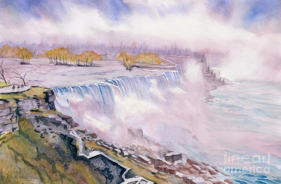 Niagara Falls Painting by Melly Terpening