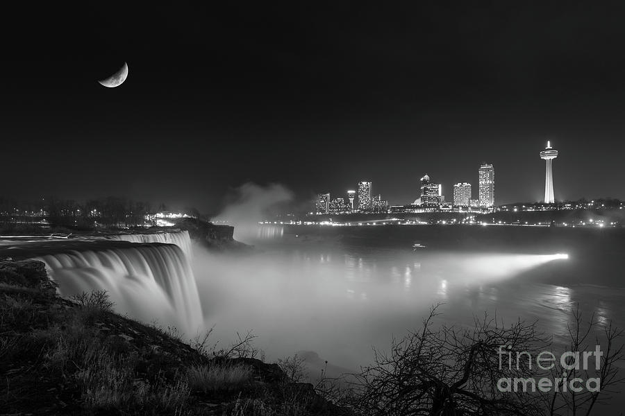 Niagara Falls Moon Rise Photograph by Michael Ver Sprill