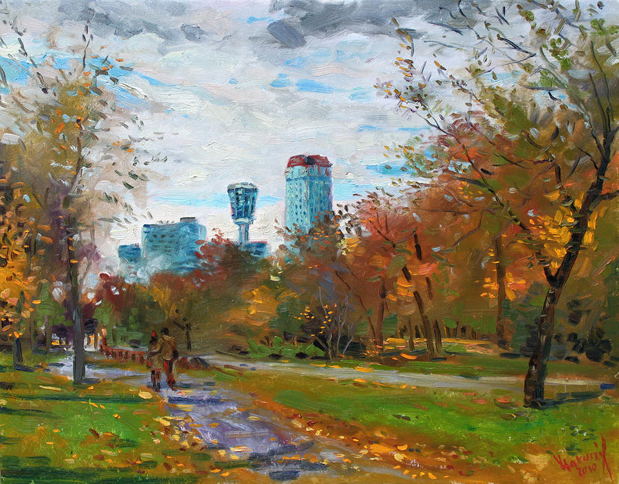 Fall Painting - Niagara Falls Park by Ylli Haruni