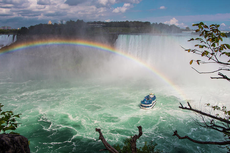 Niagara Falls, Rainbow and Maid of the Mist Photograph by Venetia Featherstone-Witty