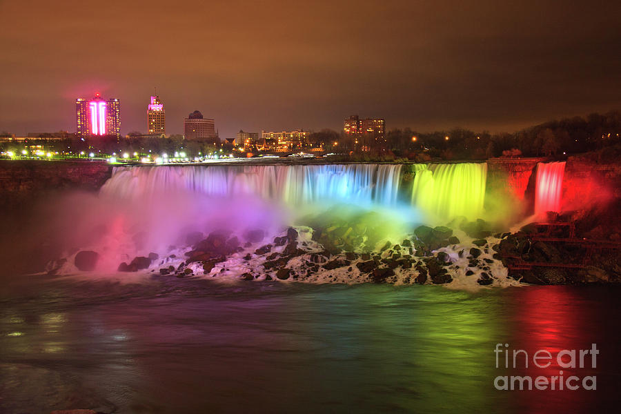 Niagara Falls Rainbow Photograph by Jennifer Ludlum