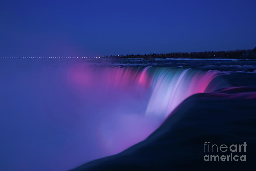 Niagara Falls Red White and Blue Photograph by Rachel Cohen