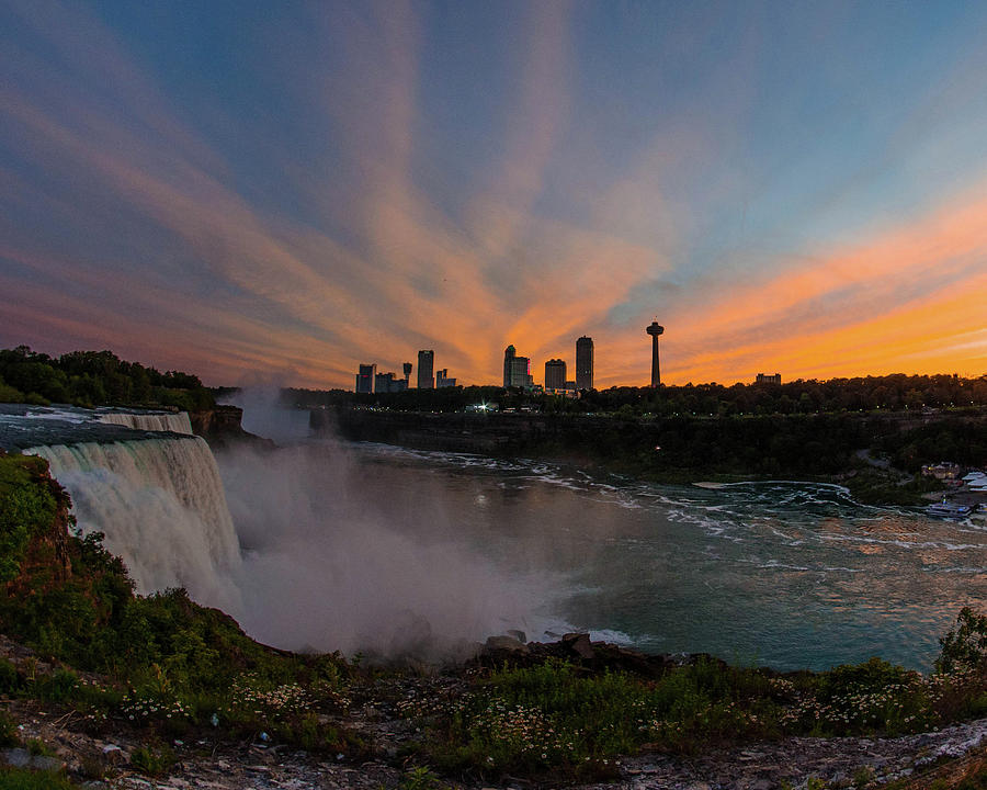 Niagara Falls Sunset Photograph by Colin Collins