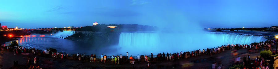 Niagara Falls Sunset Panorama Photograph by Mountain Dreams