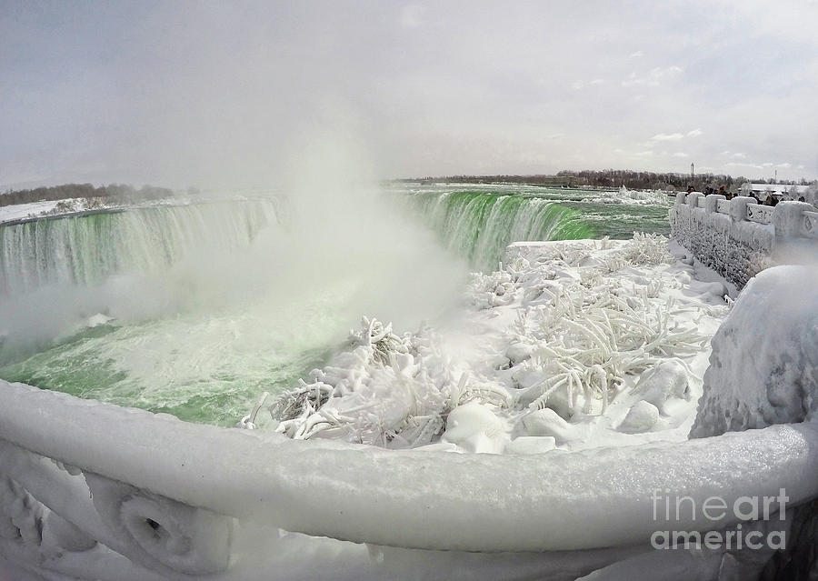 Niagara Falls Winter Crystal Ice Formation Photograph by Charline Xia