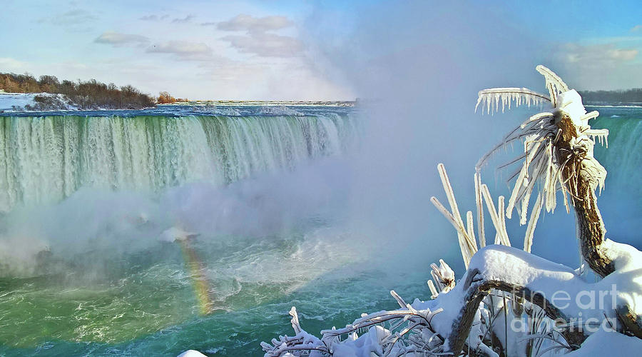 Niagara Falls Winter Landscape Photograph by Charline Xia