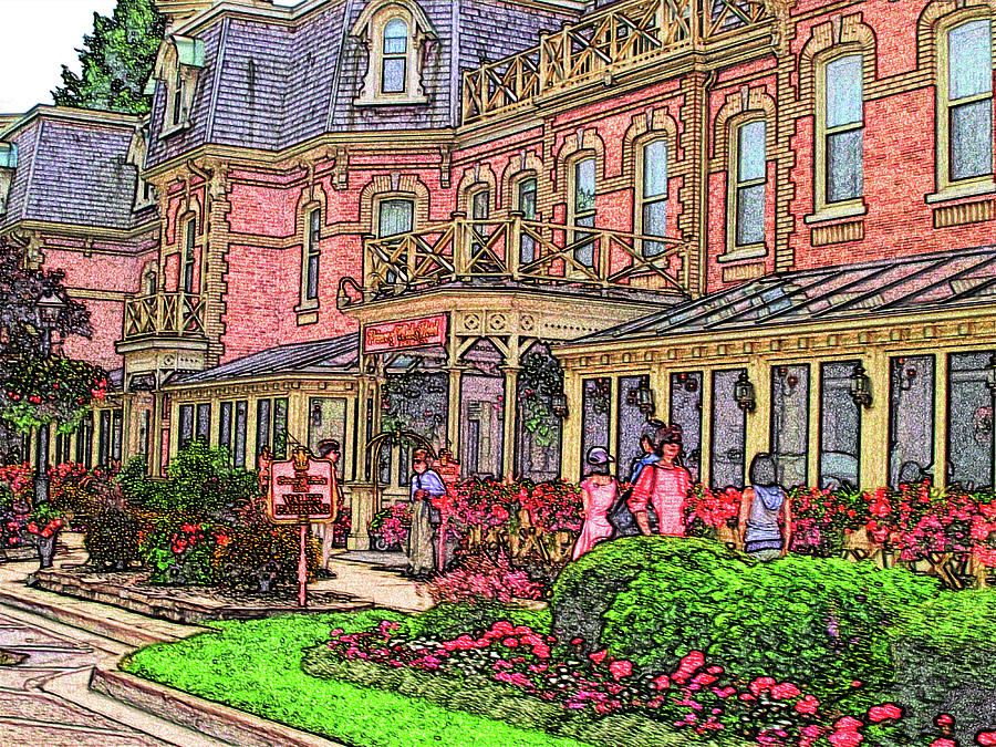 Niagara On The Lake - Prince Of Wales Hotel Digital Art by Leslie Montgomery