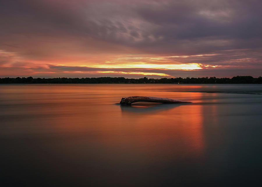 Niagara river sunset Photograph by Dave Niedbala