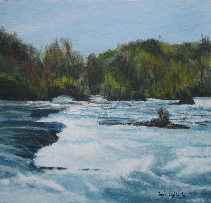 Niagra Rapids Painting by Paula Pagliughi