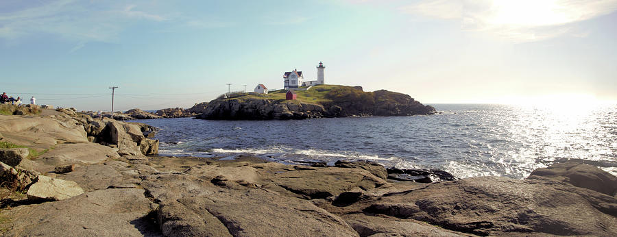 Architecture Photograph - Nubble Panorama by Robert McCulloch