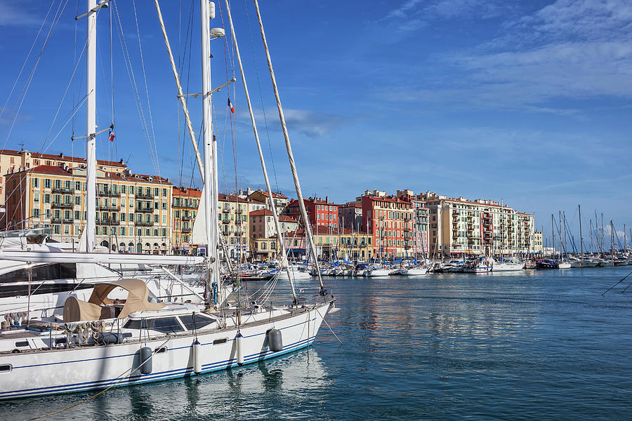 Nice City From Port Lympia In France Photograph by Artur Bogacki - Fine ...