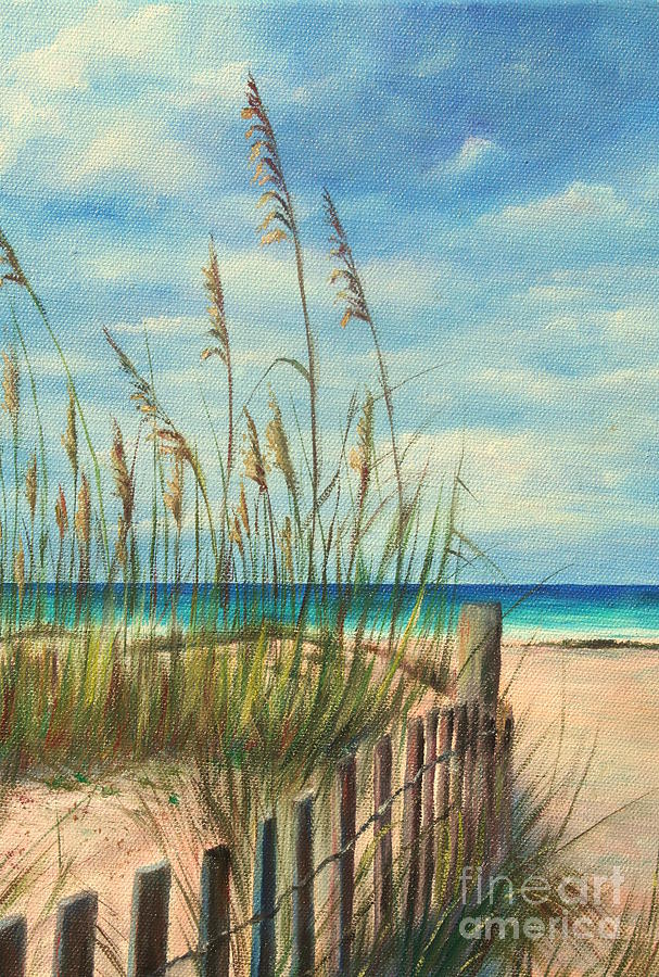 Nice Day at the Beach Painting by Gabriela Valencia