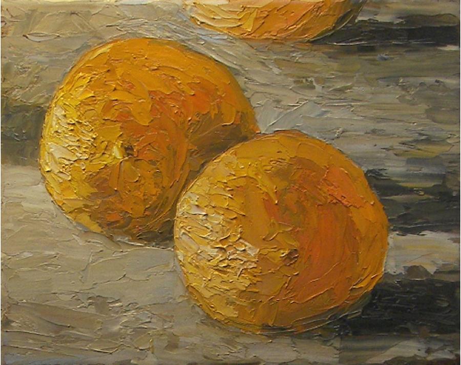 Still Life Painting - Nice Oranges by Tom Forgione
