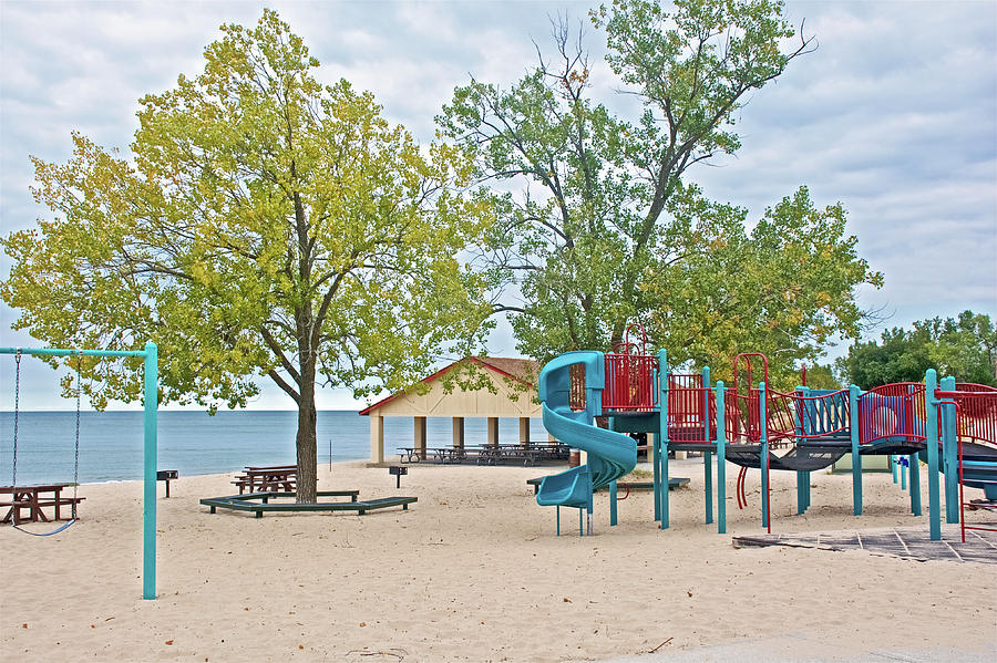 Nice Play Equipment at North Beach Park in Ottawa County, Michigan  Photograph by Ruth Hager