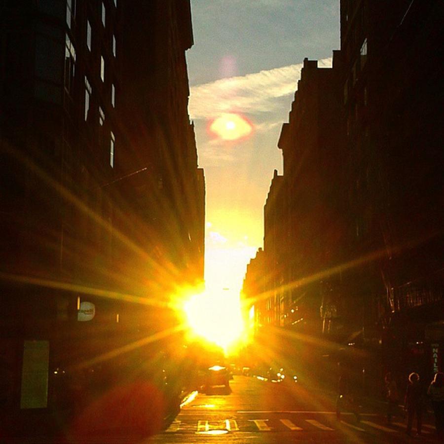Sunset Photograph - Nice Sunset Over W 26 St by Christopher M Moll