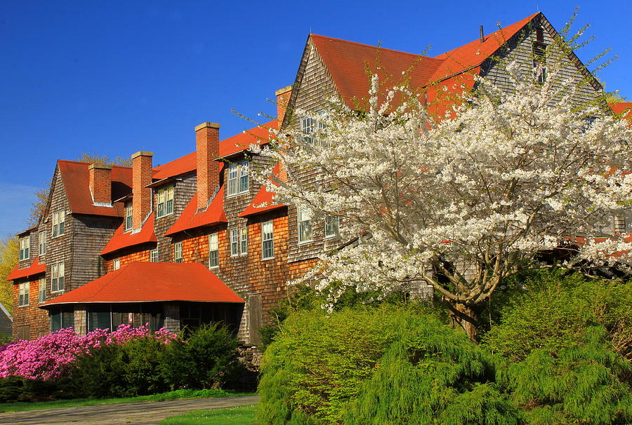 Nichewaug Inn in Spring Photograph by John Burk