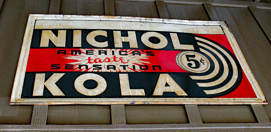 Nichol Kola Sign Photograph by DB Hayes
