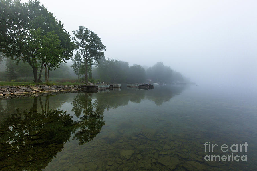Nicholsons Point in Fog Photograph by Roger Monahan