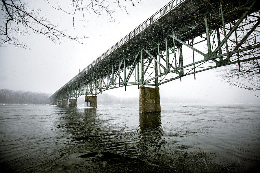 Nickel Bridge Blizzard Photograph by Chris Marcussen - Pixels