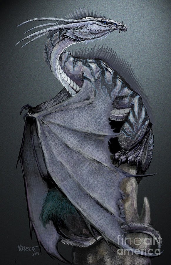 Dragon Digital Art - Nickel Dragon by Stanley Morrison