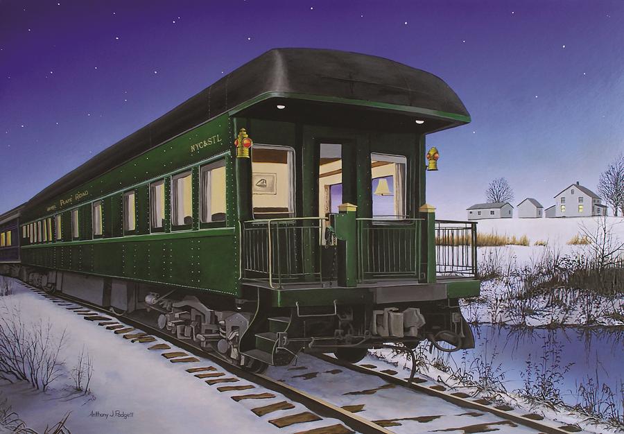 Nickel Plate 1 Painting by Anthony J Padgett
