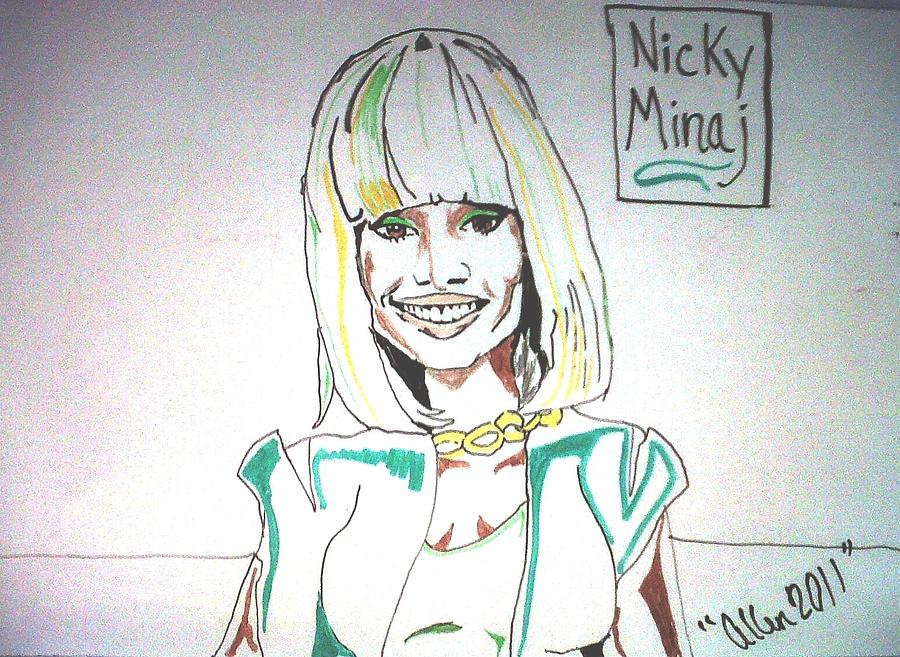 Nicki Minaj Drawing By Allen Walters