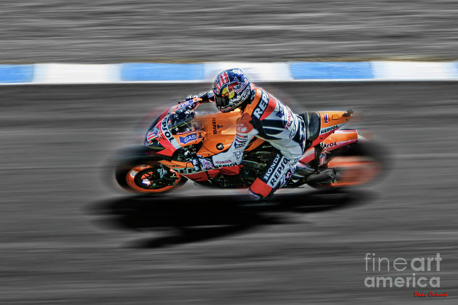 Nicky Hayden 2007 Number One Honda Photograph by Blake Richards