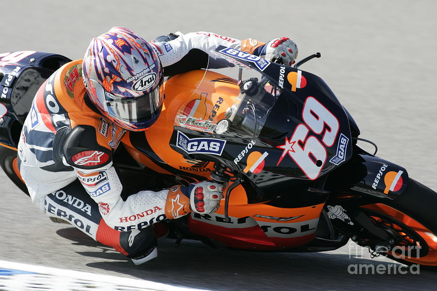Nicky Hayden Photograph by Henk Meijer Photography