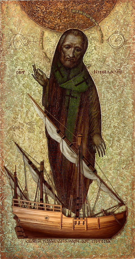 Nicola. Boatman   Painting by Yury Salko