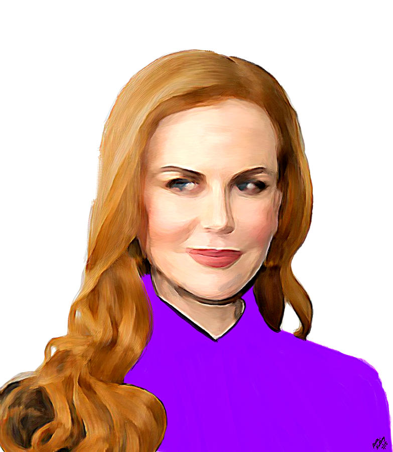 Celebrity Painting - Nicole Kidman by Bruce Nutting