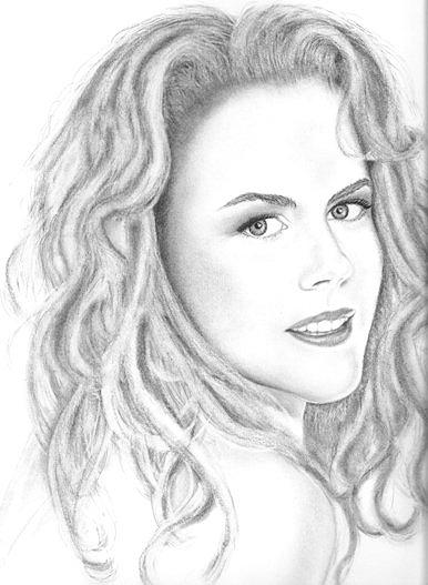 Nicole Kidman Drawing by Rebecca Bellomo