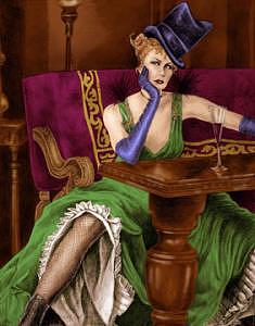 Fashion Illustration Digital Art - Nicole by Lara Wolf Fashion Illustration Digital Art - Nicole by Lara Wolf