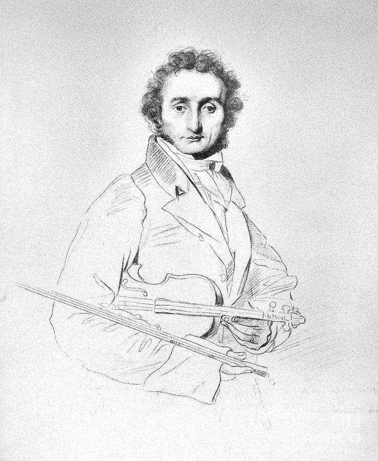 Nicolo Paganini (1782-1840) Photograph by Granger
