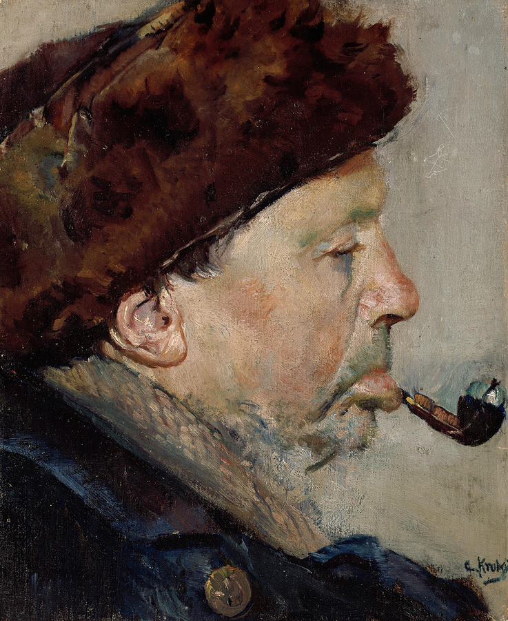 Niels Gaihede Painting by Christian Krohg