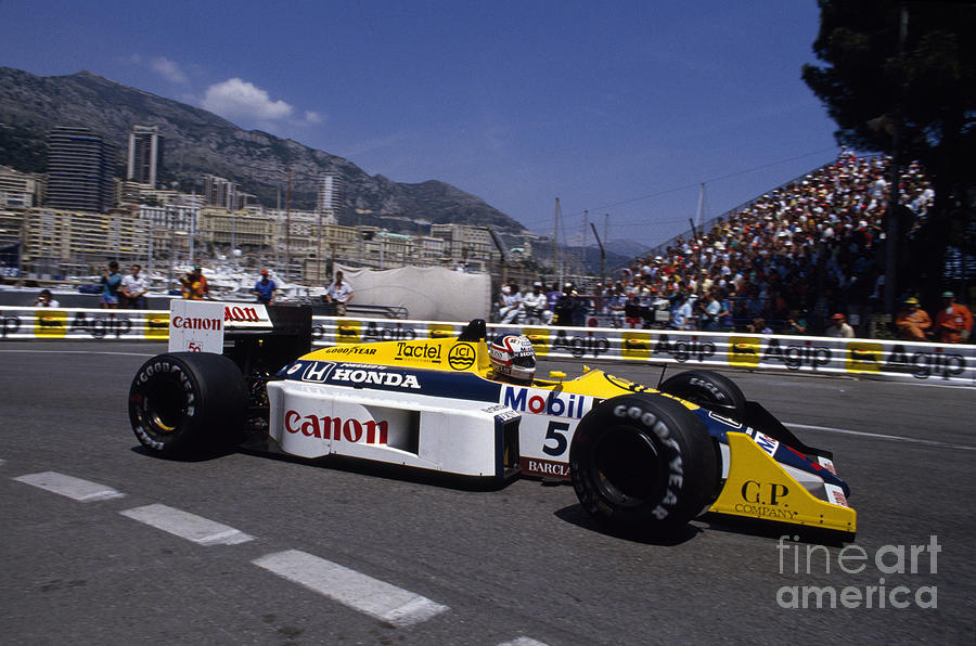 Nigel Mansell Photograph - Nigel Mansell. 1987 Monaco Grand Prix by Oleg Konin Nigel Mansell Photograph - Nigel Mansell. 1987 Monaco Grand Prix by Oleg Konin