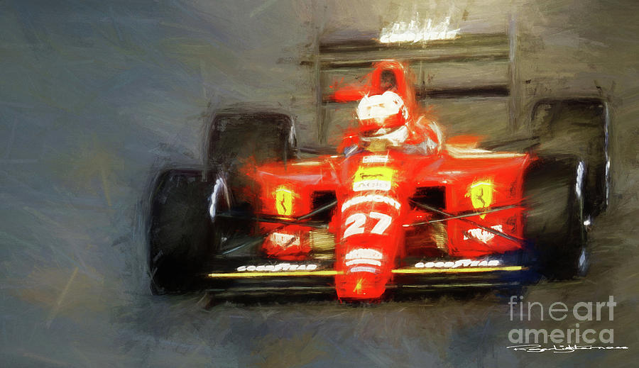 Nigel Mansell Digital Art by Roger Lighterness