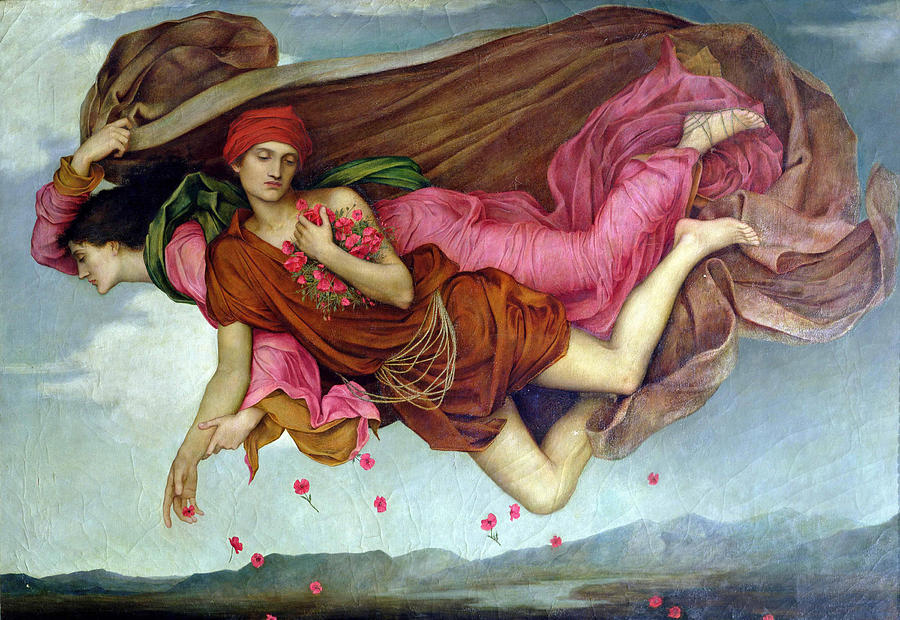 Night and Sleep Painting by Evelyn De Morgan