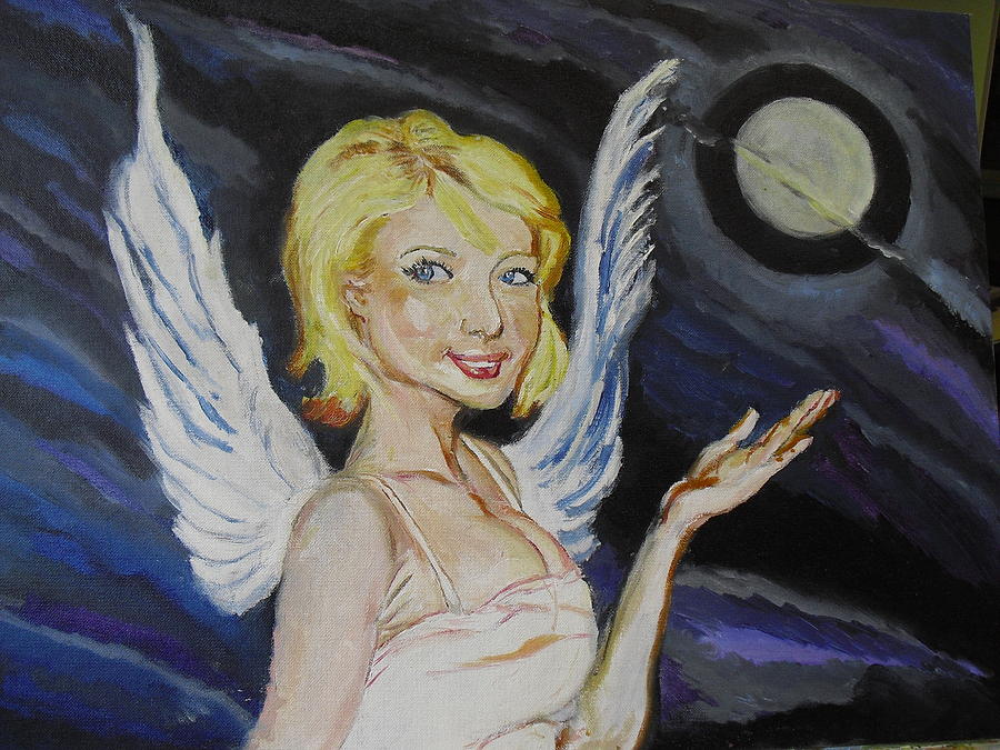 Angel Painting - Night Angel by John Cappello