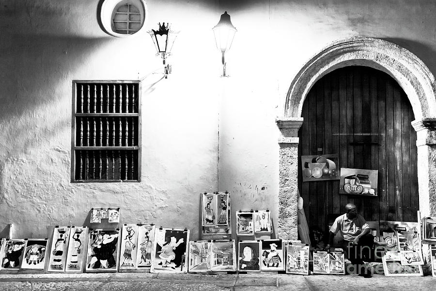 City Photograph - Night Art in Cartagena by John Rizzuto