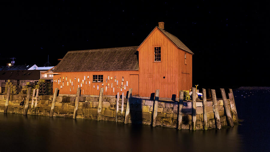Boat Photograph - Night at Motif #1 by Stephen Stookey