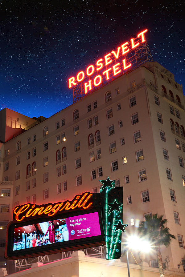 Night at the Hotel Roosevelt Photograph by Robert Hebert