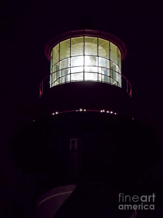 Night At The Lighthouse Photograph by D Hackett