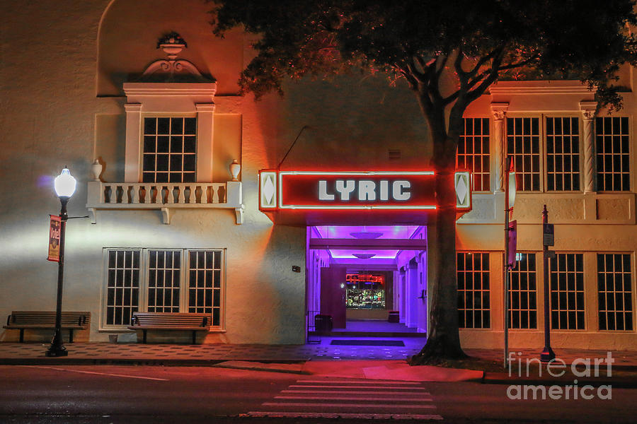 Night at the Lyric Theater Photograph by Tom Claud