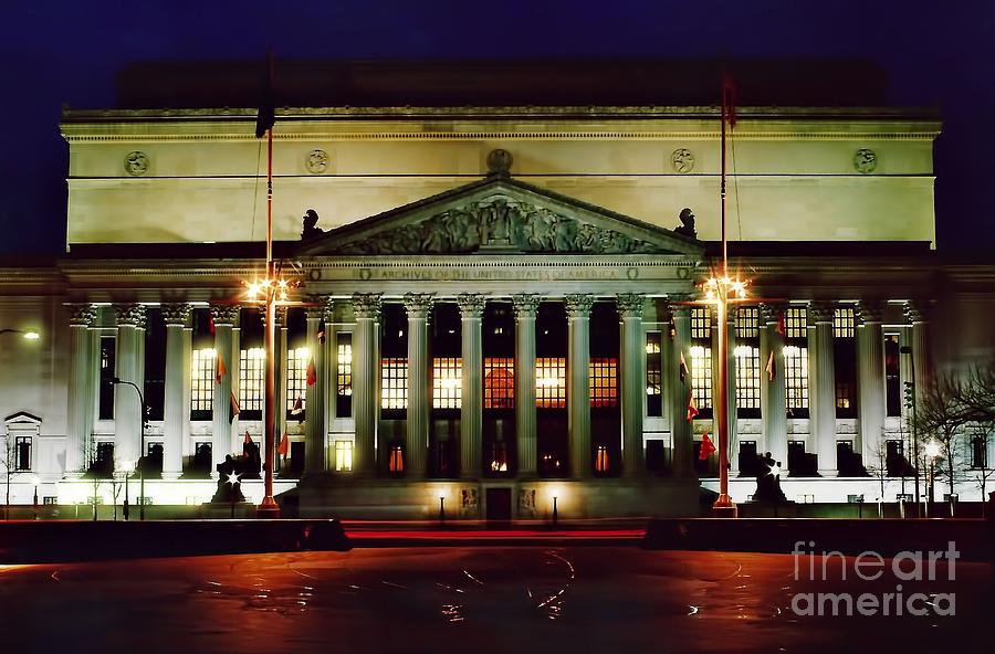 Night At The National Archives Building Photograph by D Hackett