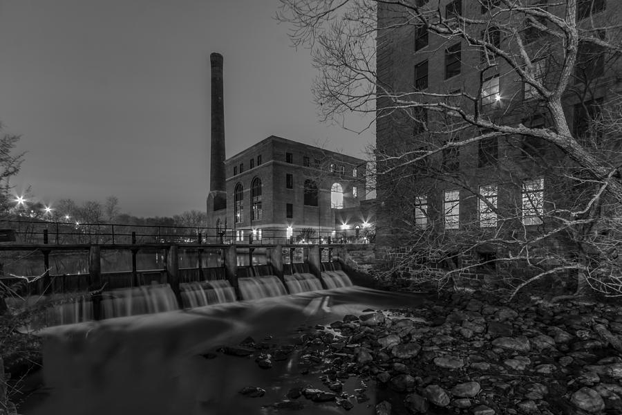 Night at the River 2 in Black and White Photograph by Brian MacLean