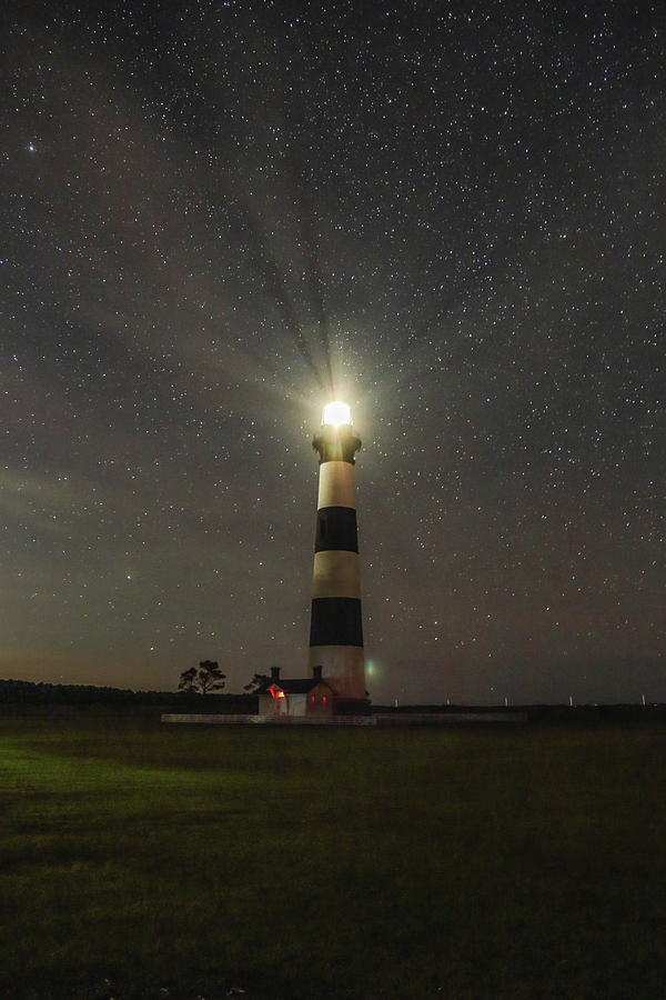 Night Beacon Photograph by Jimmy McDonald