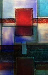 Night Blocks Painting by Joel Beckenhauer Night Blocks Painting by Joel Beckenhauer