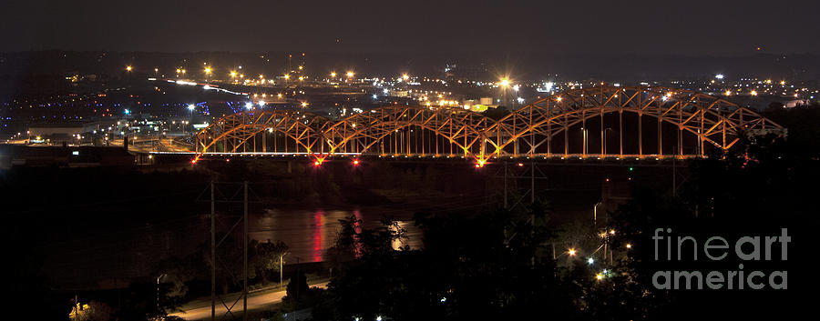 Night bridge Photograph by Matthew Comer