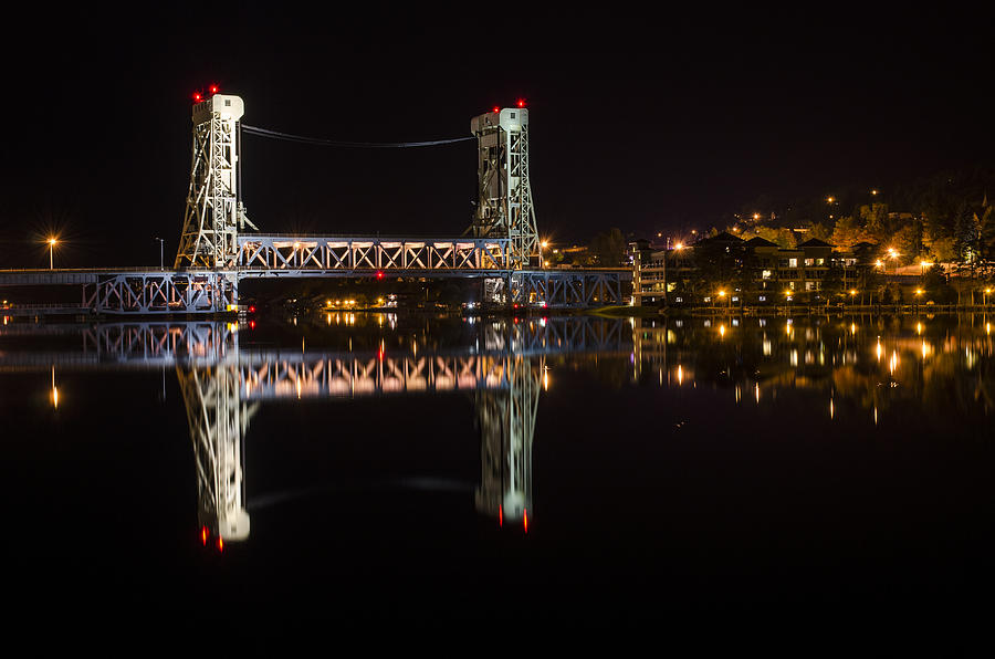 Night Bridge Photograph by Steve LItalien