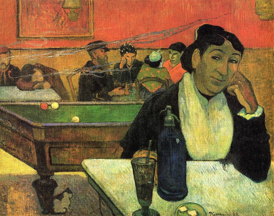 Paul Gauguin Painting - Night Cafe ate Arles by Paul Gauguin